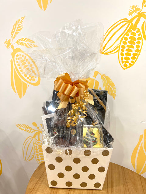Gift Basket - Cocoa40 Inc. - Extraordinary Gourmet Chocolate Gifts in Toronto! Our chocolates, confections and gelato are made by hand in Newmarket, Ontario. Shop small and support local.