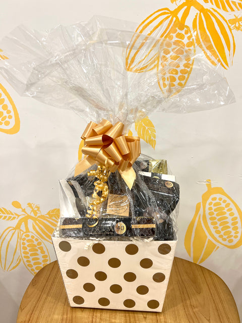 Gift Basket - Cocoa40 Inc. - Extraordinary Gourmet Chocolate Gifts in Toronto! Our chocolates, confections and gelato are made by hand in Newmarket, Ontario. Shop small and support local.