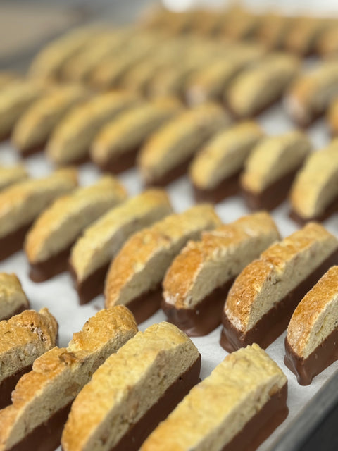 Milk Chocolate Hazelnut Biscotti