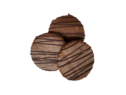 Milk Chocolate Covered Vanilla Sablé cookies