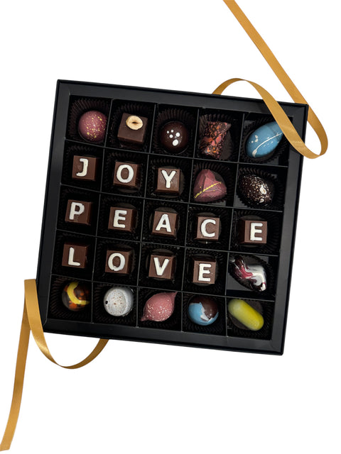 “Joy Peace Love” Chocolate Box