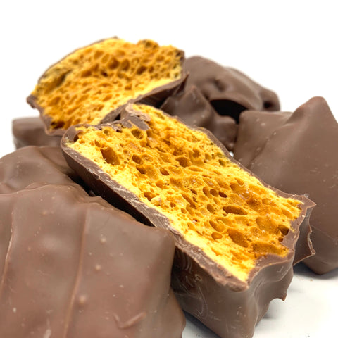 Chocolate Covered Sponge Toffee - Cocoa40 Inc. - Extraordinary Gourmet Chocolate Gifts in Toronto! Our chocolates, confections and gelato are made by hand in Newmarket, Ontario. Shop small and support local.