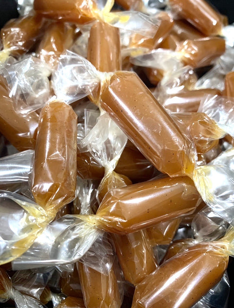 Mango Passion Caramel Candies - Cocoa40 Inc. - Extraordinary Gourmet Chocolate Gifts in Toronto! Our chocolates, confections and gelato are made by hand in Newmarket, Ontario. Shop small and support local.