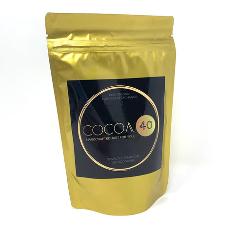 Gourmet Hot Chocolate Mix (Dairy-Free/Vegan) - Cocoa40 Inc. - Extraordinary Gourmet Chocolate Gifts in Toronto! Our chocolates, confections and gelato are made by hand in Newmarket, Ontario. Shop small and support local.