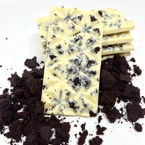 35% Cookies & Cream Bar - #Chocolate4Change - Cocoa40 Inc. - Extraordinary Gourmet Chocolate Gifts in Toronto! Our chocolates, confections and gelato are made by hand in Newmarket, Ontario. Shop small and support local.