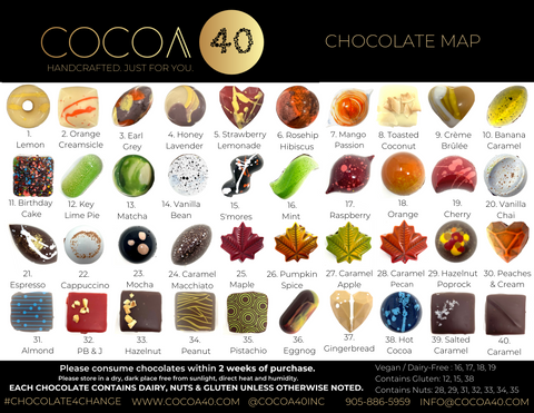 “Thank you” Chocolate Box - Cocoa40 Inc. - Best Gourmet Chocolate Gifts in Toronto! Our chocolates and confections are made by hand in Richmond Hill, Canada. Shop small and support local.