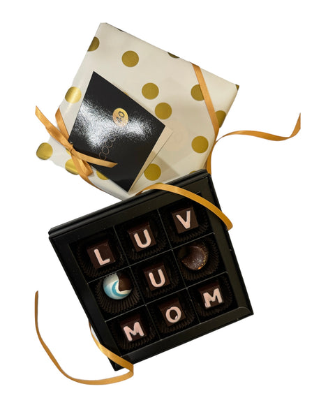 “Luv U Mom” Letter Box