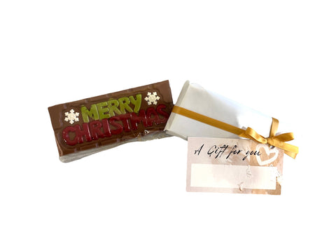 Chocolate Message Bar - Cocoa40 Inc. - Extraordinary Gourmet Chocolate Gifts in Toronto! Our chocolates, confections and gelato are made by hand in Newmarket, Ontario. Shop small and support local.