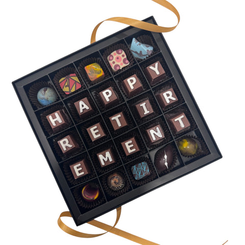 Happy Retirement - Chocolate Letter Box
