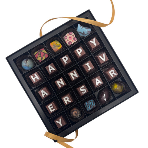 Happy Anniversary - Chocolate Letter Box