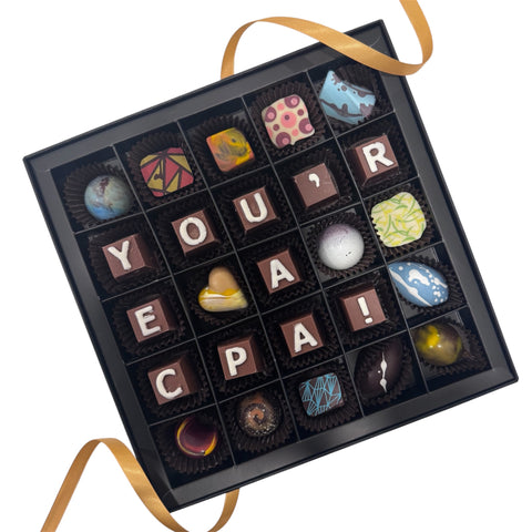Professional Milestones - Chocolate Letter Box