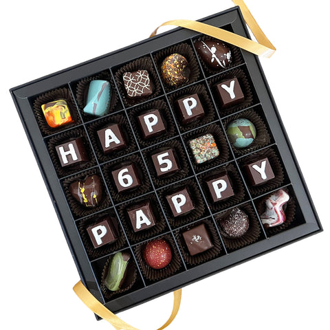 Custom Chocolate Letter Box - Made to Order - Cocoa40 Inc. - Extraordinary Gourmet Chocolate Gifts in Toronto! Our chocolates, confections and gelato are made by hand in Newmarket, Ontario. Shop small and support local.