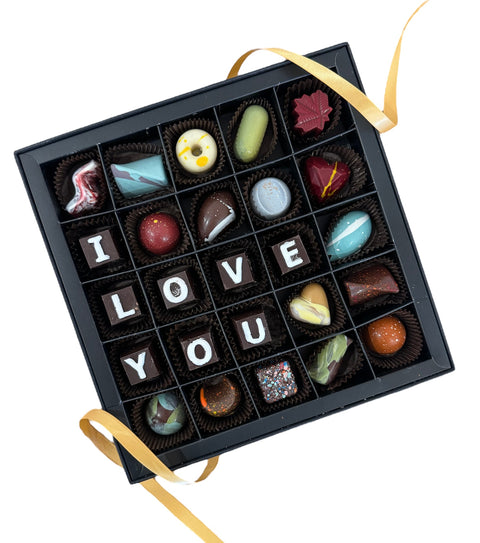 Boîte aux lettres en chocolat « Je t'aime »