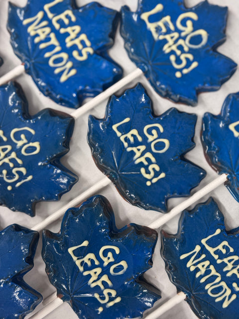 Go Leafs! - Milk Chocolate Lollipops