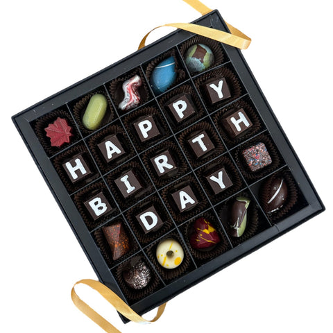 Coffret de chocolats « Joyeux anniversaire »