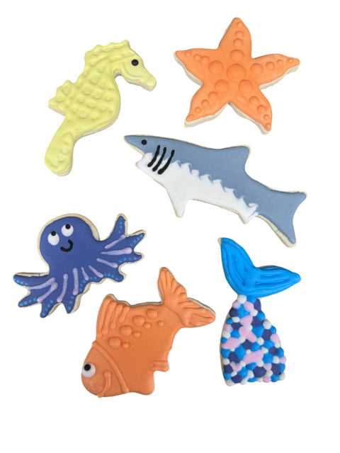 Gluten-Free Under The Sea Themed Sugar Cookies
