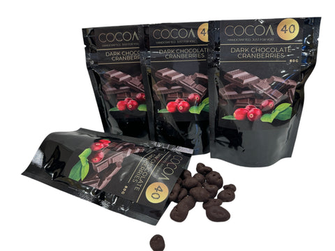 Arándanos cubiertos de chocolate