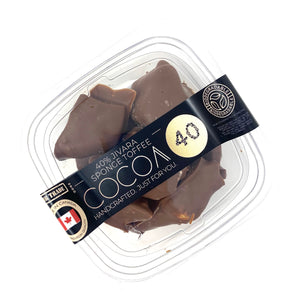 Chocolate Covered Sponge Toffee - Cocoa40 Inc. - Best Gourmet Chocolate Gifts in Toronto! Our chocolates and confections are made by hand in Richmond Hill, Canada. Shop small and support local.