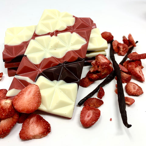 37% Strawberry Sundae Bar - #Chocolate4Change - Cocoa40 Inc. - Extraordinary Gourmet Chocolate Gifts in Toronto! Our chocolates, confections and gelato are made by hand in Newmarket, Ontario. Shop small and support local.