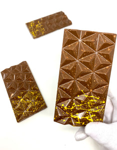 36% Caramélia Almond Bar - #Chocolate4Change - Cocoa40 Inc. - Best Gourmet Chocolate Gifts in Toronto! Our chocolates and confections are made by hand in Richmond Hill, Canada. Shop small and support local.