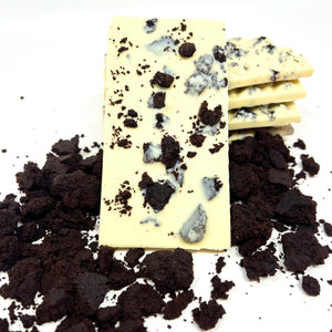35% Cookies & Cream Bar - #Chocolate4Change - Cocoa40 Inc. - Best Gourmet Chocolate Gifts in Toronto! Our chocolates and confections are made by hand in Richmond Hill, Canada. Shop small and support local.