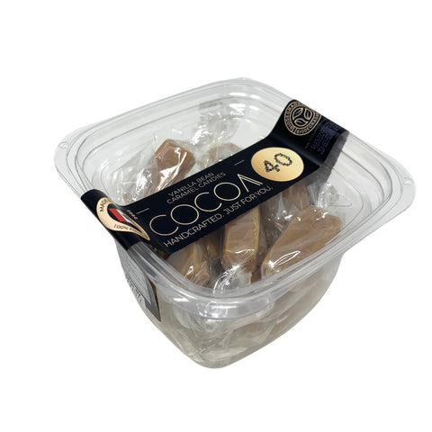 Vanilla Bean Caramel Candies - Cocoa40 Inc. - Extraordinary Gourmet Chocolate Gifts in Toronto! Our chocolates, confections and gelato are made by hand in Newmarket, Ontario. Shop small and support local.